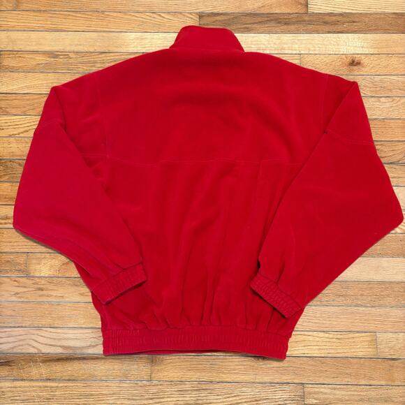 Y2K Ohio State Buckeyes Heavy Pull Over Quarter Zip Fleece Sweater Size XL - Picture 3 of 6